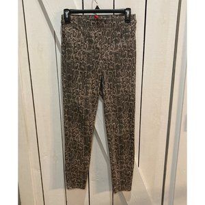 Spanx snakeskin pull on jeggings tan brown small